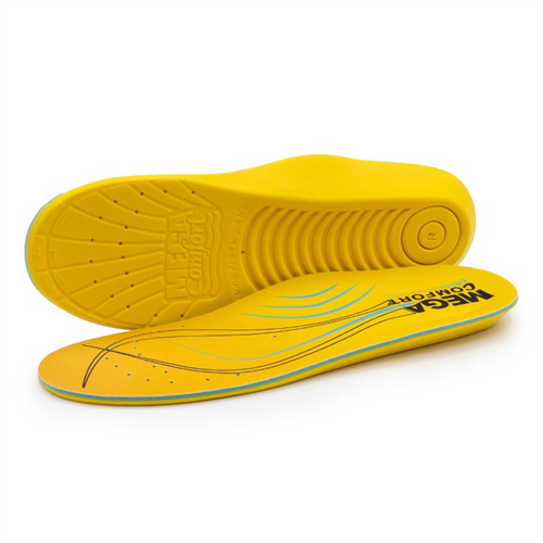 MEGA Comfort  ERGO Anti-Fatigue Dual-Layer Memory Foam Insoles Size: Medium (Men's 8-9, Women's 10-11)
