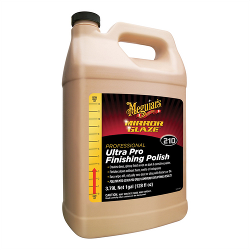 Meguiars Mirror Glaze M21001 Ultra Pro Finishing Polish, 1 gal Can, High Gloss, White, Liquid