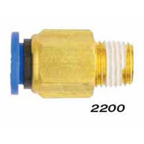 Milton Industries Straight - Tube 1/2" OD - 3/8" MNPT