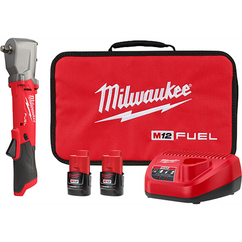 Milwaukee Tool M12 FUEL 1/2" Right Angle Impact Wrench w/ Friction Ring Kit