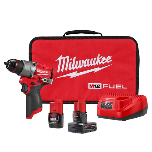 Milwaukee Tool M12 FUEL 1/2" Hammer Drill/Driver Kit Milwaukee Tool M12 FUEL 1/2" Hammer Drill/Driver Kit