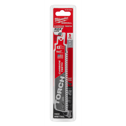 Milwaukee Tool The TORCH with CARBIDE TEETH 7T 6L 5PK