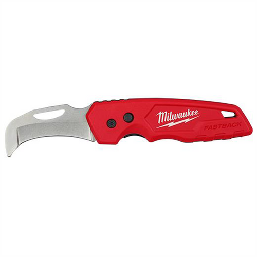 Milwaukee Tool FASTBACK Blunt Tip Hawkbill Folding Knife