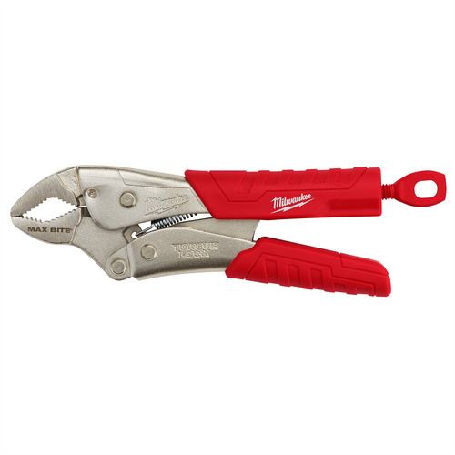 Milwaukee Tool 7 in. Curved Jaw Locking Pliers With Maxbite And Durable Grip Milwaukee Tool 7 in. Curved Jaw Locking Pliers With Maxbite And Durable Grip