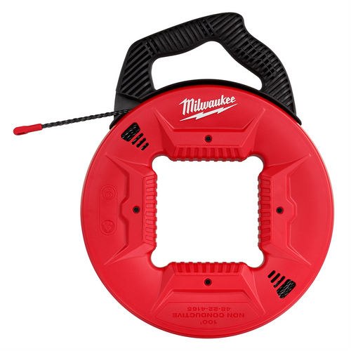 Milwaukee Tool 100� Polyester Fish Tape with Nonconductive Tip Milwaukee Tool 100� Polyester Fish Tape with Nonconductive Tip