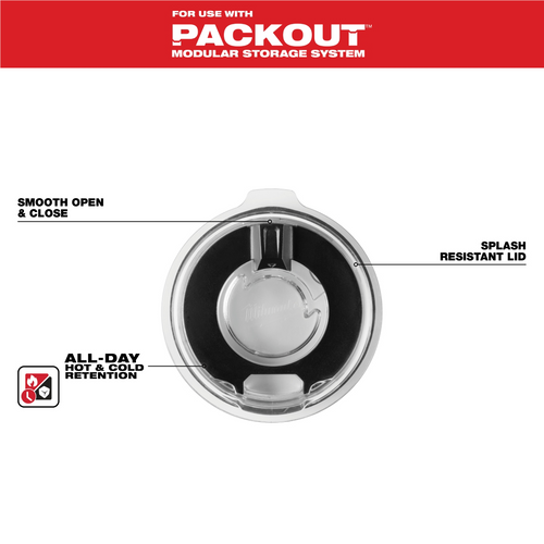 Milwaukee Tool PACKOUT 20oz Tumbler Lid Milwaukee Tool PACKOUT 20oz Tumbler Lid