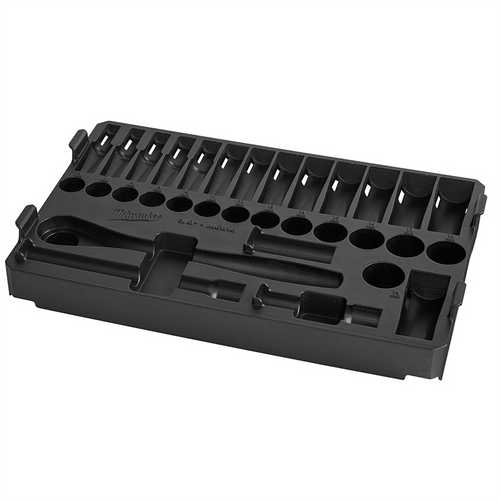 Milwaukee Tool 32pc 3/8" Drive Metric Ratchet and Socket Tray Milwaukee Tool 32pc 3/8" Drive Metric Ratchet and Socket Tray