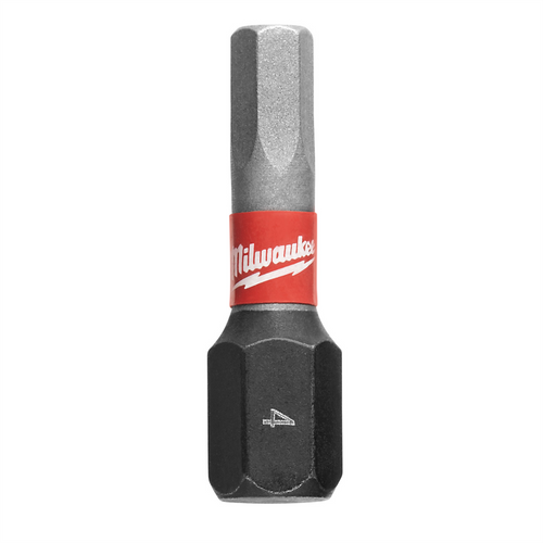 Milwaukee Tool SHOCKWAVE Impact Hex 4 MM Insert Bits (Bulk 25)