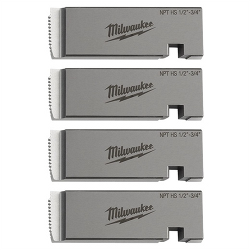 Milwaukee Tool 1/2 Inch-3/4 Inch High Speed NPT Universal Pipe Threading Dies