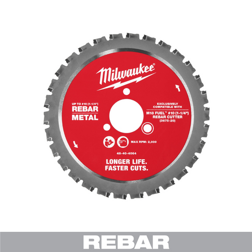 Milwaukee Tool Number 10 (1-1/4 inch) Rebar Cutting Blade