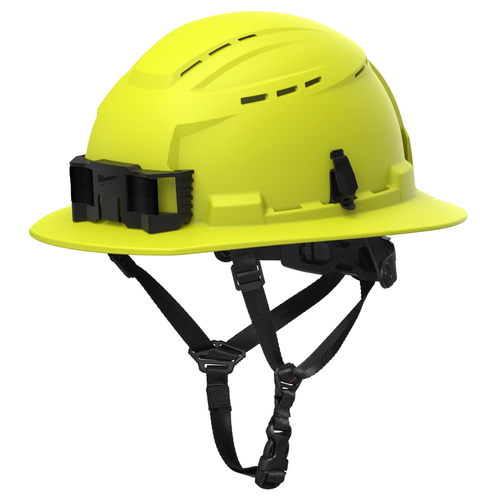Milwaukee Tool BOLT High Visibility Green Full Brim Vented Safety Helmet &hyphen; Type 2, Class C
