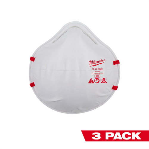 Milwaukee Tool 3PK N95 Respirator