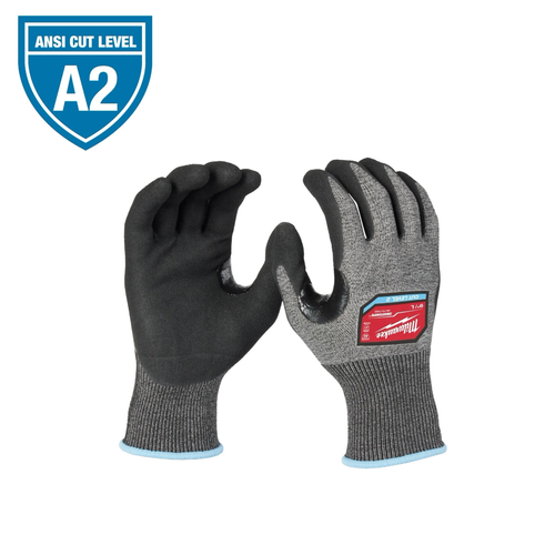 Milwaukee Tool Cut Level 2 High-Dexterity Nitrile Dipped Gloves - S