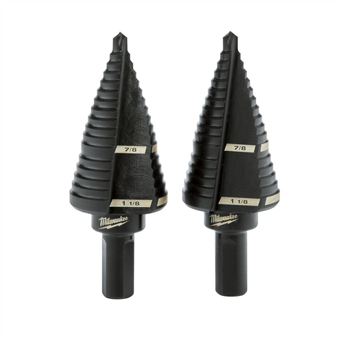 Milwaukee Tool Step Drill Bit Set #9 - 2PC Milwaukee Tool Step Drill Bit Set #9 - 2PC