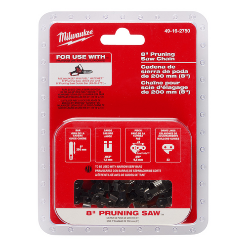 Milwaukee Tool 8" Pruning Saw Chain Milwaukee Tool 8" Pruning Saw Chain