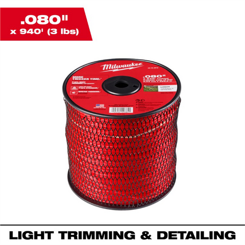 Milwaukee Tool 940' Spool Of 080 Trimmer Line Milwaukee Tool 940' Spool Of 080 Trimmer Line
