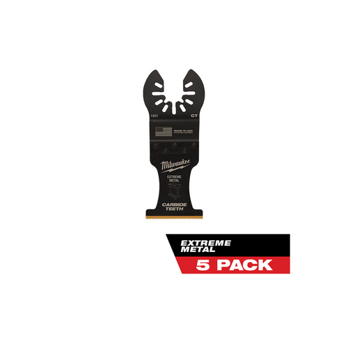 Milwaukee Tool Milwaukee OPEN-LOK 1-3/8" TITANIUM ENHANCED CARBIDE TEETH METAL BLADE 5PK Milwaukee Tool Milwaukee OPEN-LOK 1-3/8" TITANIUM ENHANCED CARBIDE TEETH METAL BLADE 5PK