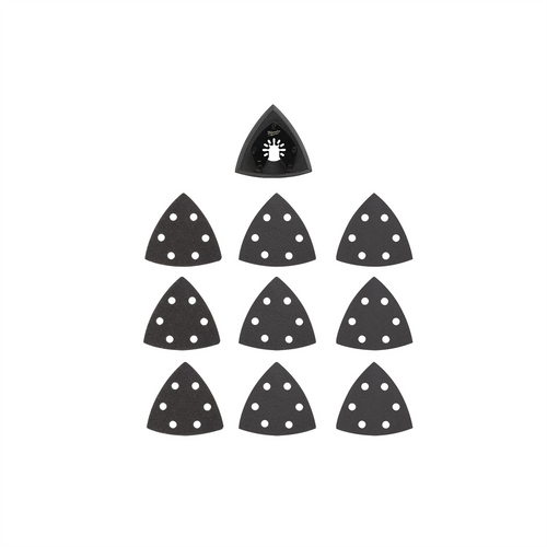 Milwaukee Tool Milwaukee OPEN-LOK 3-1/2" SANDING PAD & PAPER VAR SET