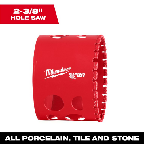 Milwaukee Tool  2-3/8 Inch Diamond Max Hole Saw