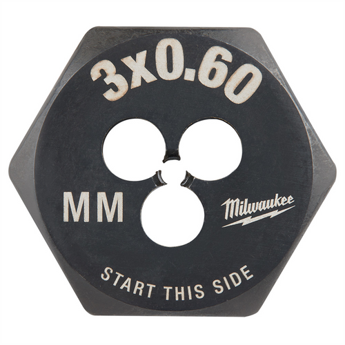 Milwaukee Tool M3-0.60 mm 1-Inch Hex Threading Die