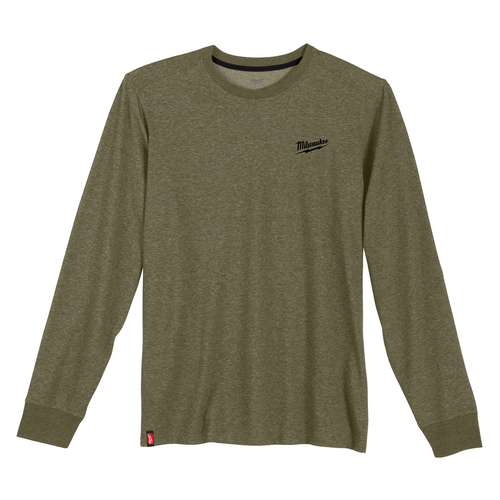 Milwaukee Tool HYBRID WORK TEE - LS GREEN S