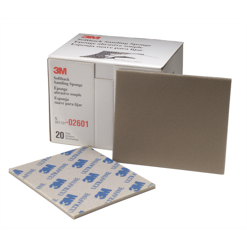 3M SPONGE SHEETS SOFTBACK 4-1/2"X5-1/2" U-FINE 20/BX 3M SPONGE SHEETS SOFTBACK 4-1/2"X5-1/2" U-FINE 20/BX