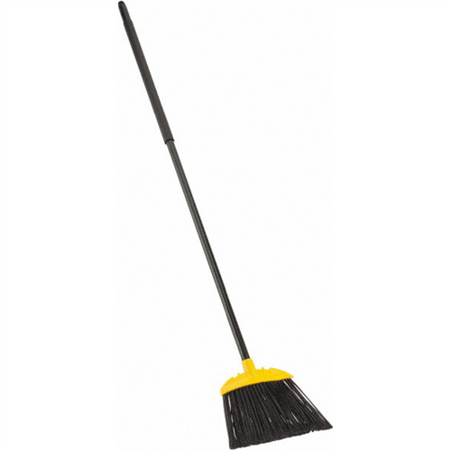 Msc Industrial Supply 10" Wide, Black Polypropylene Bristles, Metal Handle, Angled Broom