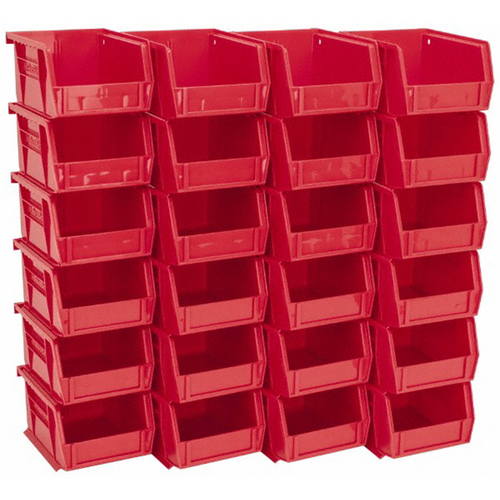 Msc Industrial Supply 4-1/8" Wide x 5-3/8" Deep x 3" High Hopper Stacking Bin