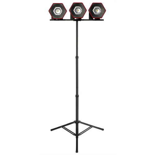 Maxxeon LUMENATOR&reg; Series Heavy Duty Triple Head Telescopic Tripod