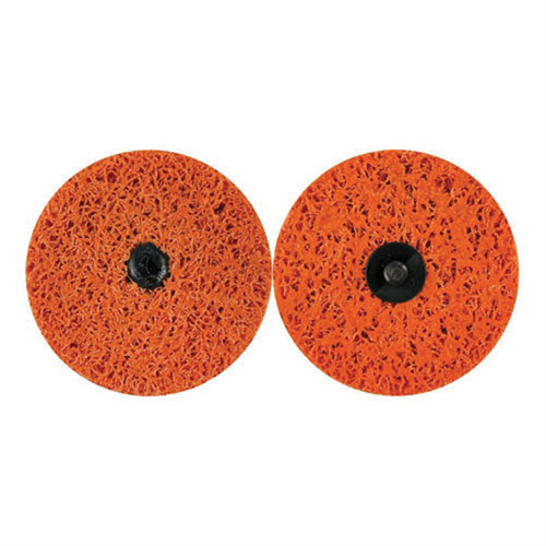 Norton Bear-Tex Blaze 31054 Non-Woven Quick-Change Rapid Strip Disc, 4 in Dia, Extra Coarse Grade, Orange Norton Bear-Tex Blaze 31054 Non-Woven Quick-Change Rapid Strip Disc, 4 in Dia, Extra Coarse Grade, Orange