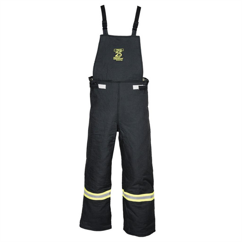 Oberon Bib Overalls - Arc Flash - 25 Cal TCG&trade; - Color: Black - Size: XL