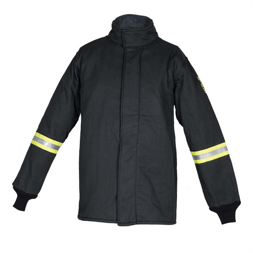 Oberon Coat - Arc Flash - 25 Cal TCG&trade; - With Escape Strap - Color: Black - Size: 4XL