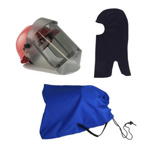 Oberon Face Shield Kit - Arc Flash - 30 Cal TCG™ -Comes with hard cap, 30 calorie face shield, balaclava, and storage bag Oberon Face Shield Kit - Arc Flash - 30 Cal TCG™ -Comes with hard cap, 30 calorie face shield, balaclava, and storage bag