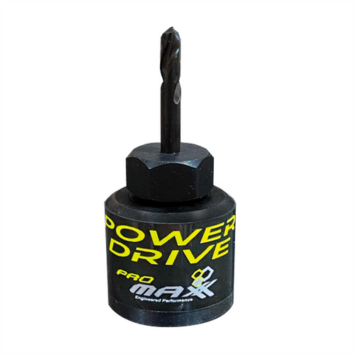 ProMaxx PowerDrive 1/4&rdquo; Ratchet Adapter w Threaded 1/8" drill bit
