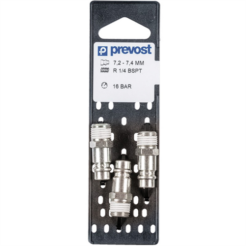 Prevost ERP 076251P3 High Flow Interchange Parallel Plug on Plate, 1/4 in, Tapered MNPT, Treated Steel