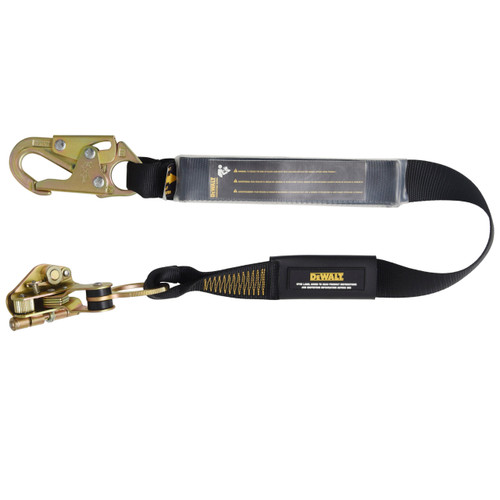 DEWALT Rope Grab - Captive - Manual - 3' Energy Absorbing Lanyard - 5/8 Rope DEWALT Rope Grab - Captive - Manual - 3' Energy Absorbing Lanyard - 5/8 Rope