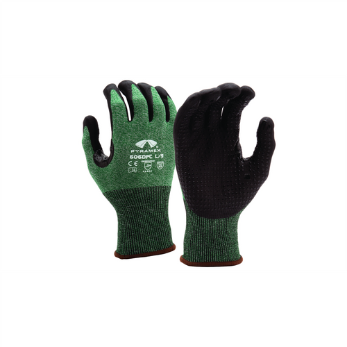 Pyramex Pyramex Safety-SandyNitrile 13g HPPE HiVis Org A6 Cut-XL , Sold 12/PKG Pyramex Pyramex Safety-SandyNitrile 13g HPPE HiVis Org A6 Cut-XL , Sold 12/PKG