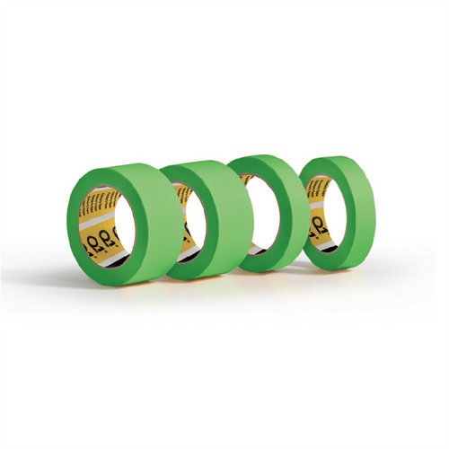 PPM Q1 Products HPG136 High Performance Green Masking Tape, 55 m x 36 mm, 130 um THK, 24/case, Green