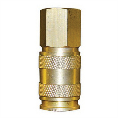 Reading Technologies  HFFC-1 High Flow Quick Disconnect Coupler, 1/4 in, Female, Brass