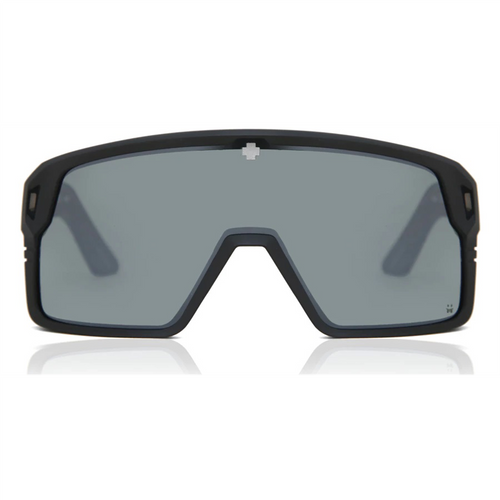 SPY Optic Monolith Matte Black - Happy Gray Green Polarized Black Mirror Sunglasses
