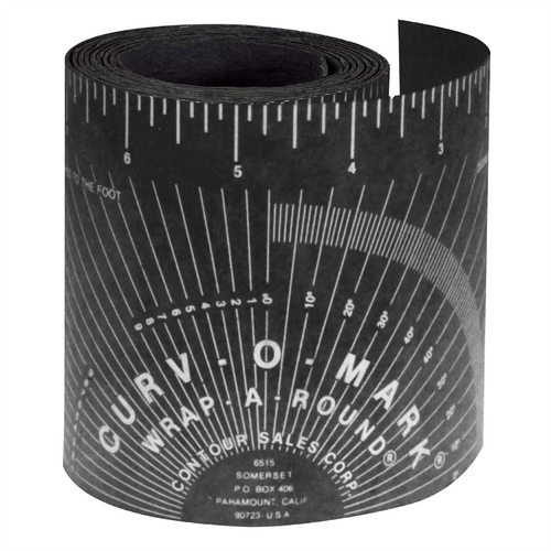 Curvo-O-Mark by Jackson Safety Curv-O-Mark by Jackson Safety - X-Large Wrap-A-Round Pipe Ruler - Black