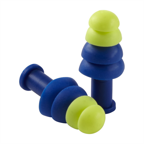 Sellstrom Sellstrom - Earplugs - Reusable - Tapered - Uncorded - Blue/Hi-Viz Green - NRR 27 - 100 Pair Dispenser Box Sellstrom Sellstrom - Earplugs - Reusable - Tapered - Uncorded - Blue/Hi-Viz Green - NRR 27 - 100 Pair Dispenser Box