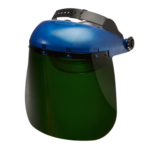 Sellstrom Sellstrom- Face Shield - 390 Series - 8" x 12" x 0.040" Window - Shade 5 IR - Ratcheting Headgear - Single Crown