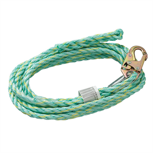 PeakWorks PeakWorks - Premium Vertical Lifeline - Snap Hook & Back Splice - 50' (15.2 m)