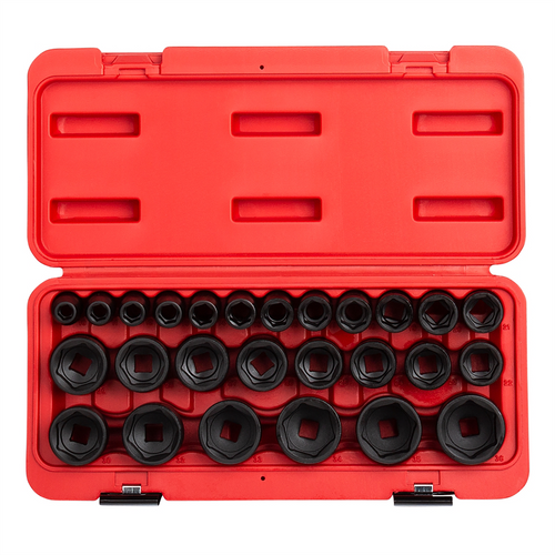 SUNEX 26-Piece 1/2 in. Drive Metric Impact