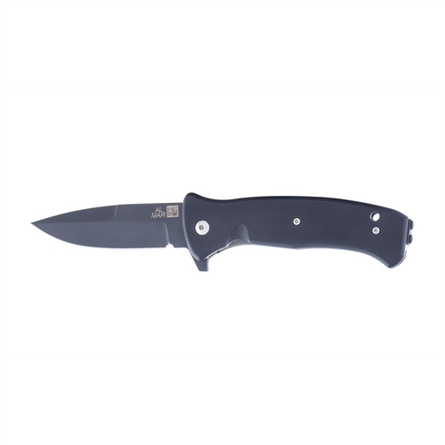 SUNEX AL Mar SERE T 30 Assisted Open Liner Lock S 35 V 3 Inch Black Matte Titanium Nitride Coating Finish Traditonal Edge Talon Blade with G10 Handle Tactical Folding Knive - Black