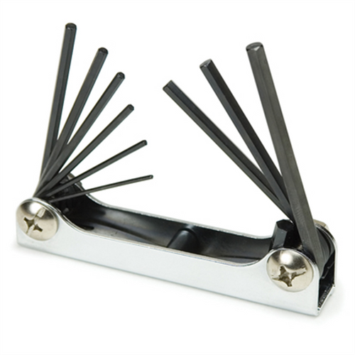 TITAN 9PC FOLDING SAE HEX KEY SET