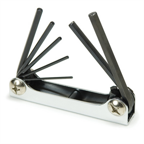 TITAN 7PC FOLDING METRIC HEX KEY SET