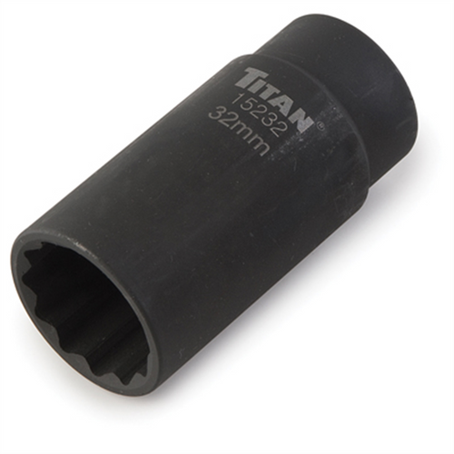 TITAN 32MM 1/2" DR 12PT AXLE NUT SKT
