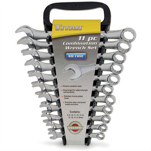 TITAN 11PC METRIC COMBO WRENCH SET TITAN 11PC METRIC COMBO WRENCH SET